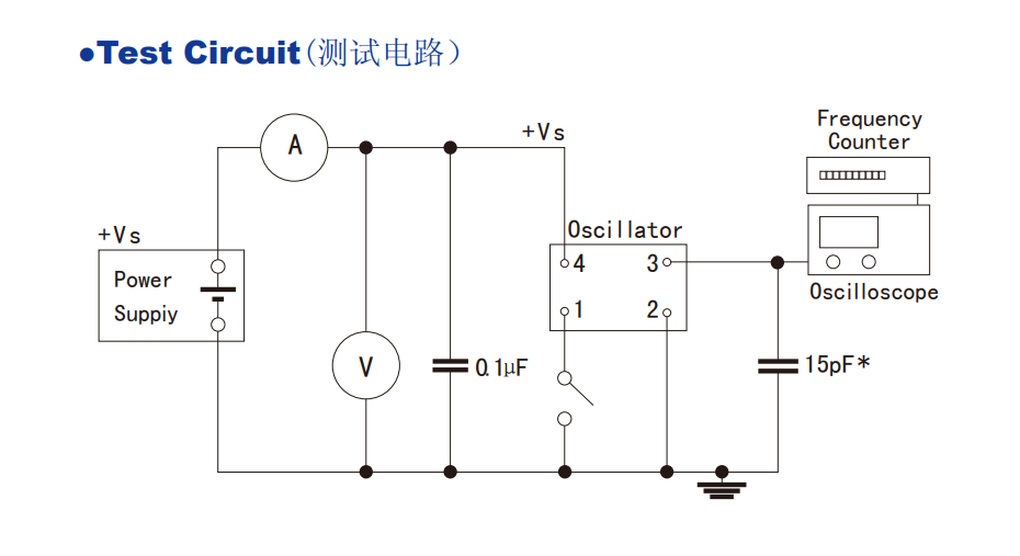 8MHz有源晶振OSC3225 规格参数及测试电路图