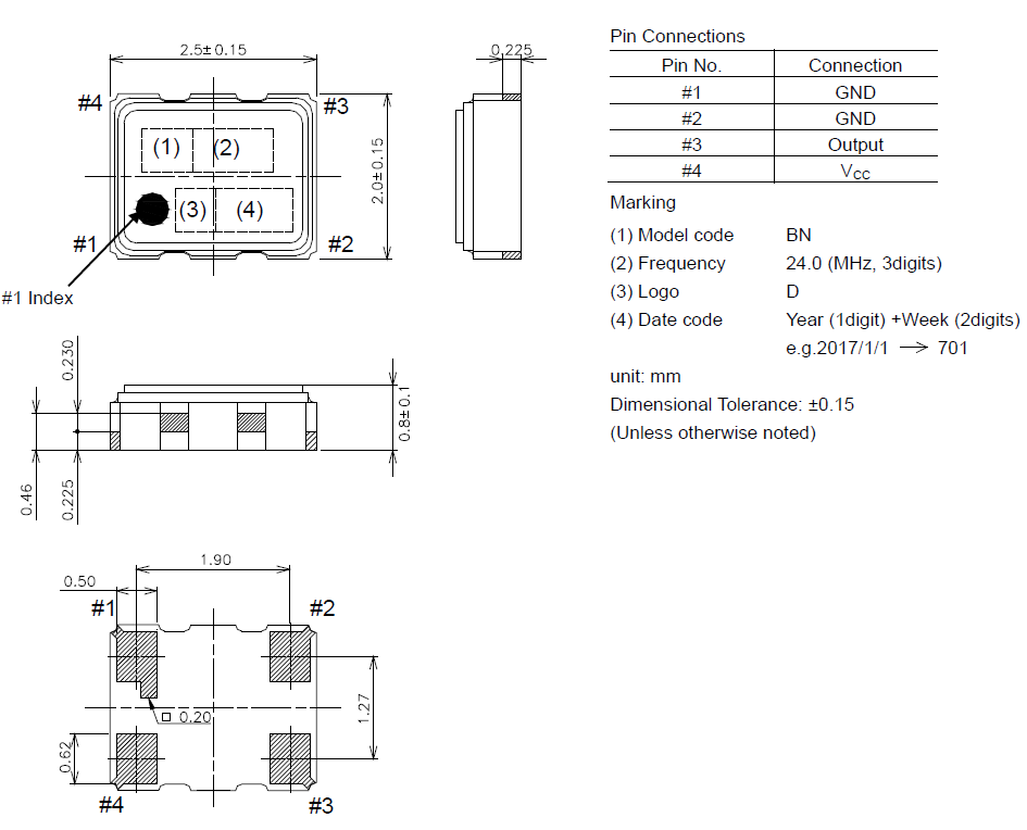 DSB221SDN/TCXO2520温补晶振24MHz 1XXB24000MEA规格及使用说明 DSB221SDN/TCXO2520温补晶振24MHz 1XXB24000MEA规格及使用说明